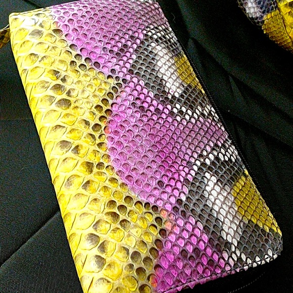 💚Genuine python matching bag and wallet - Picture 2 of 8